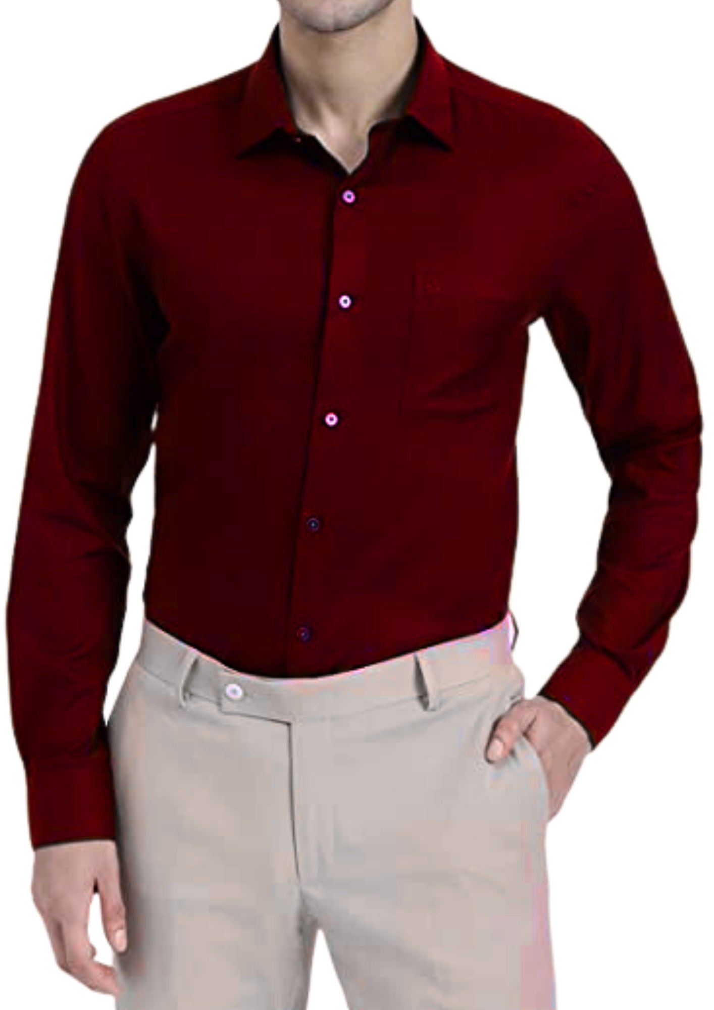 Solid Maroon Shirt