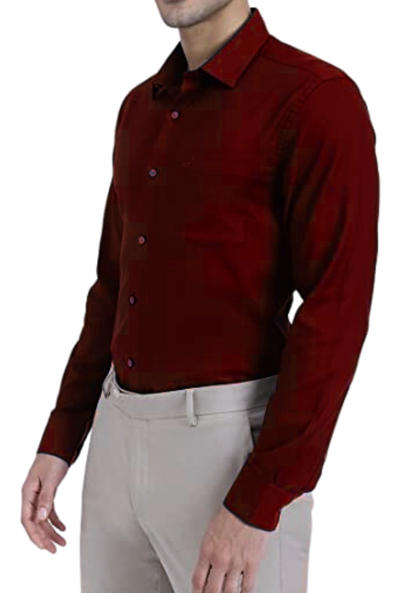 Solid Maroon Shirt
