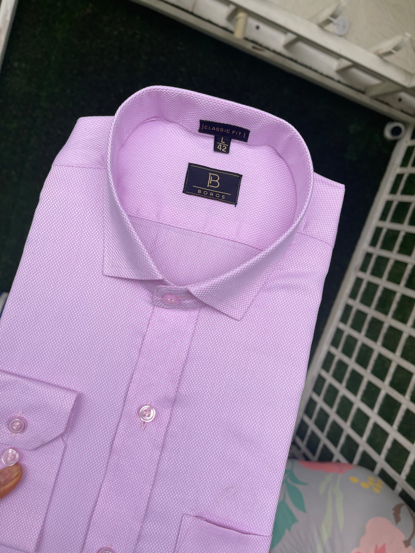 Dobby Light Pink Shirt