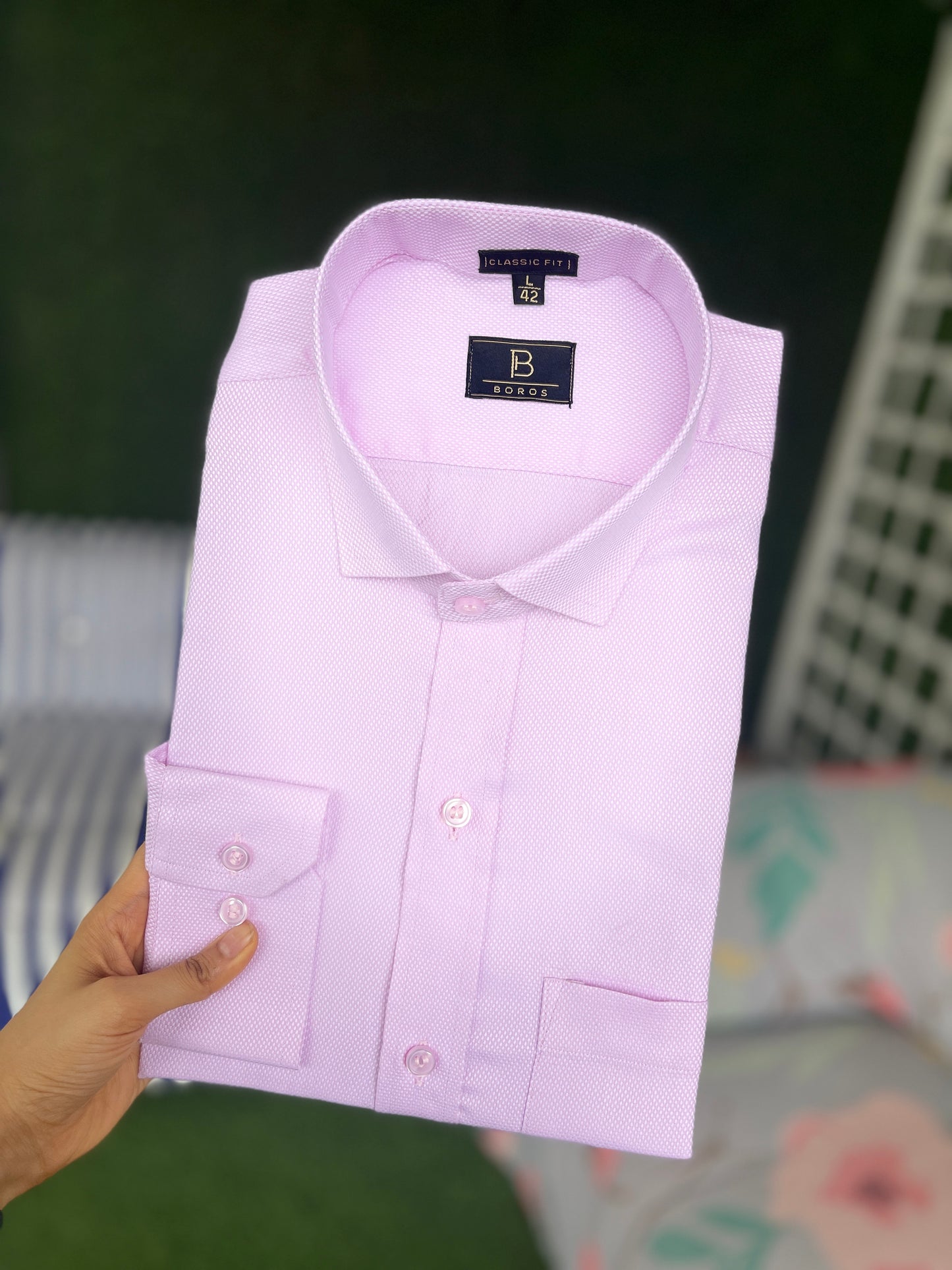 Dobby Light Pink Shirt