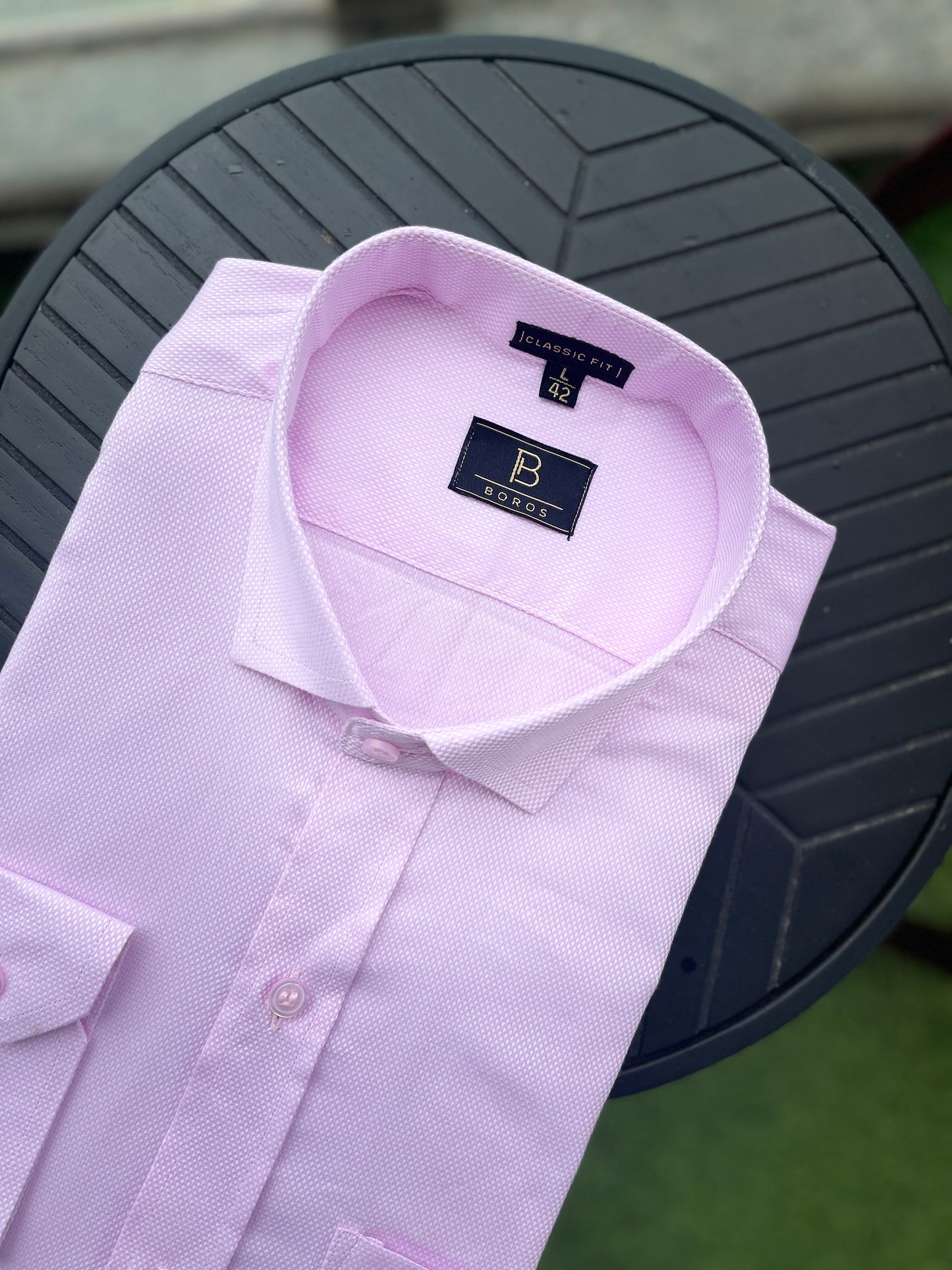 Dobby Light Pink Shirt