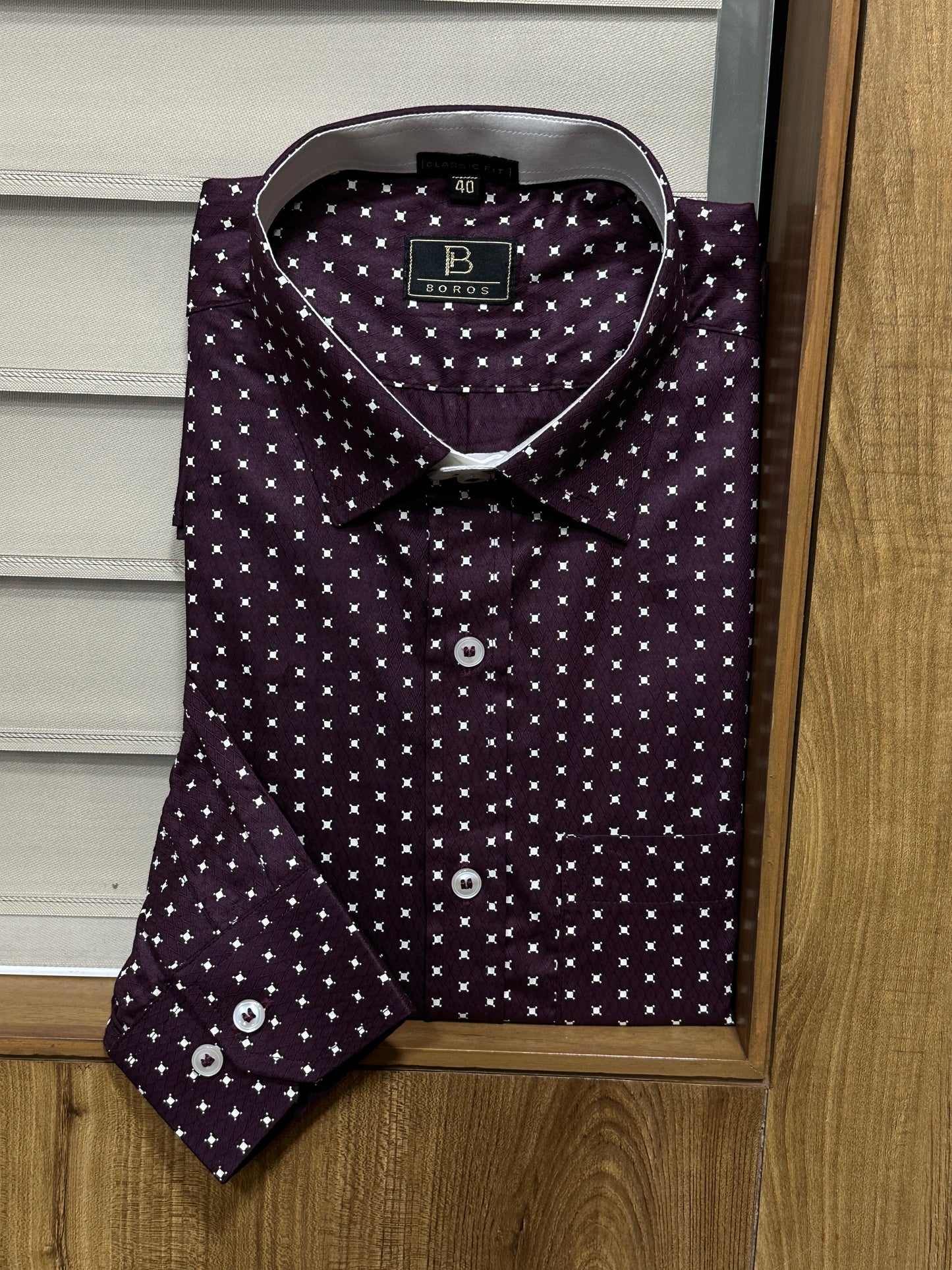 Craneberry Maroon Printed