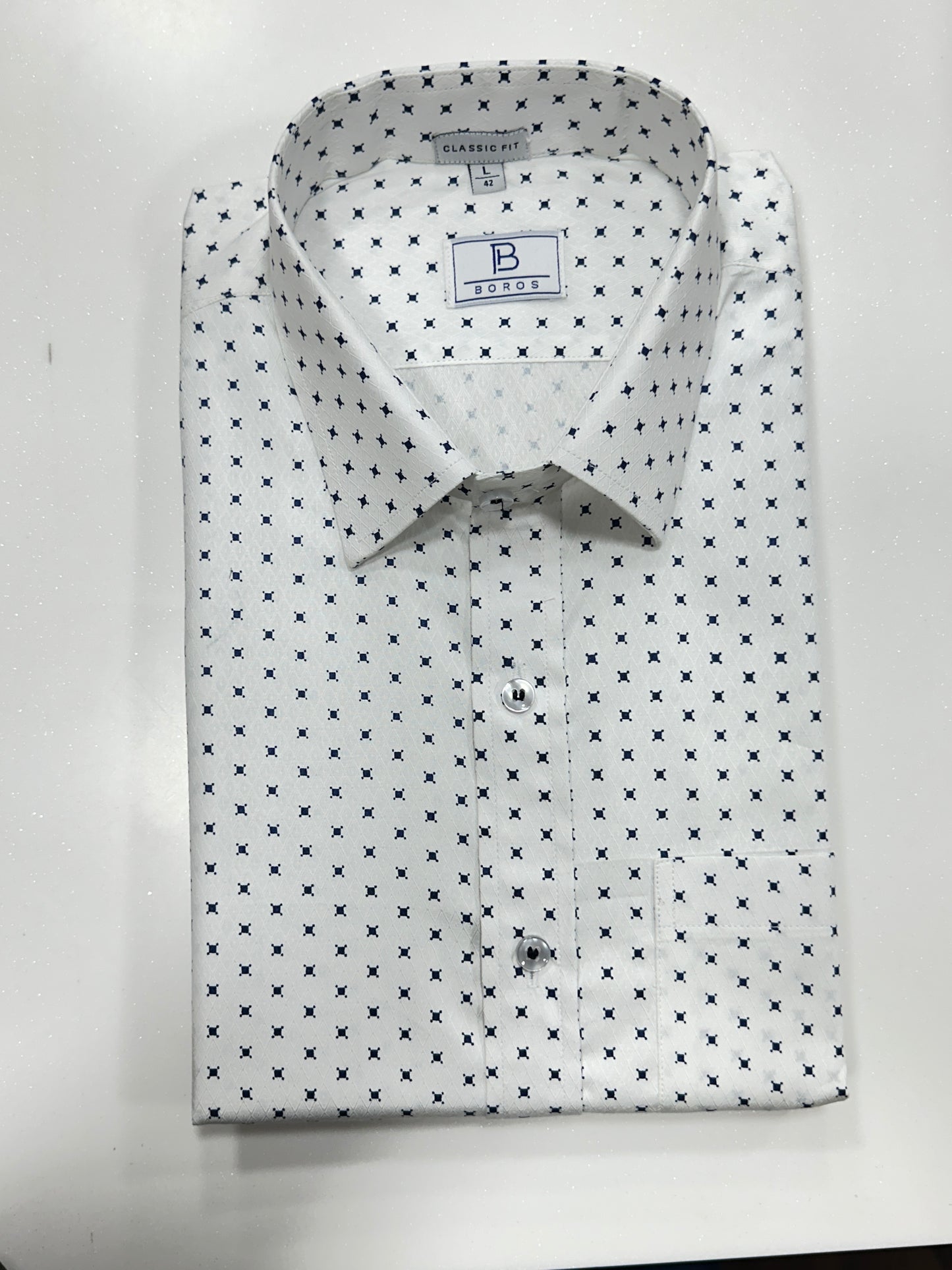 Cranberry White Printed Shirt