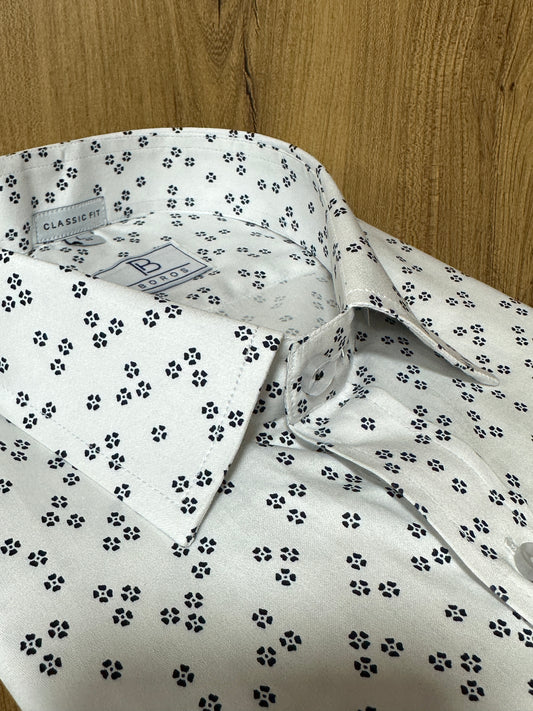 Orange & Blue Geometric Shirt