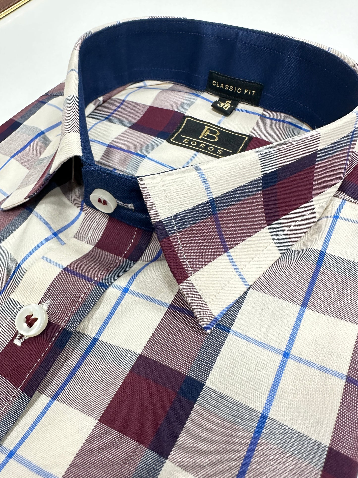Blue Red Checks Shirt