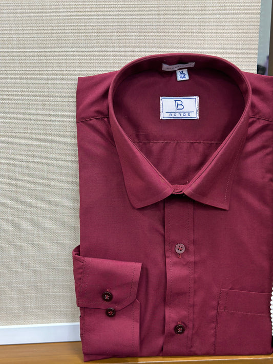 Solid Maroon Shirt