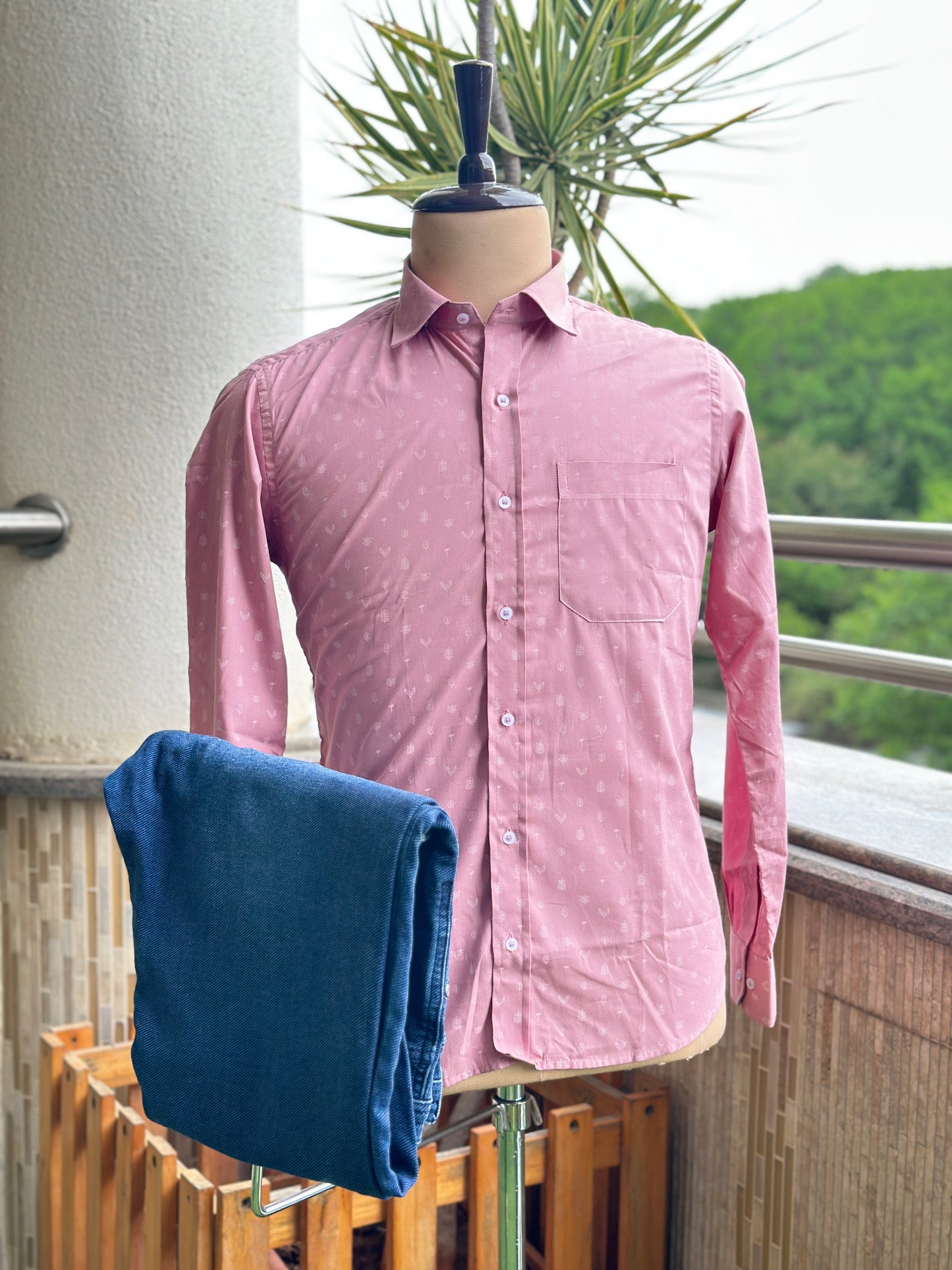 Punch Pink printed shirt