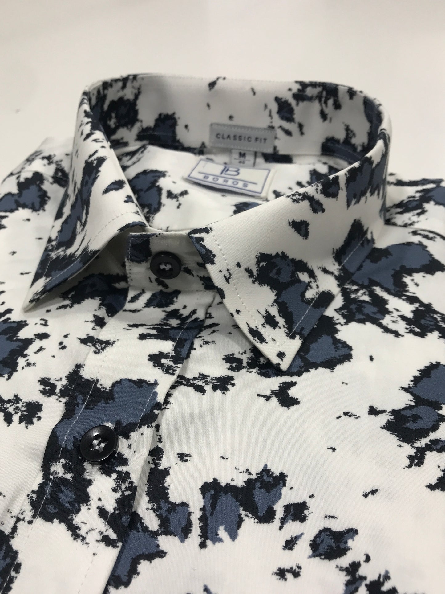 Grey Black Printed Shirt