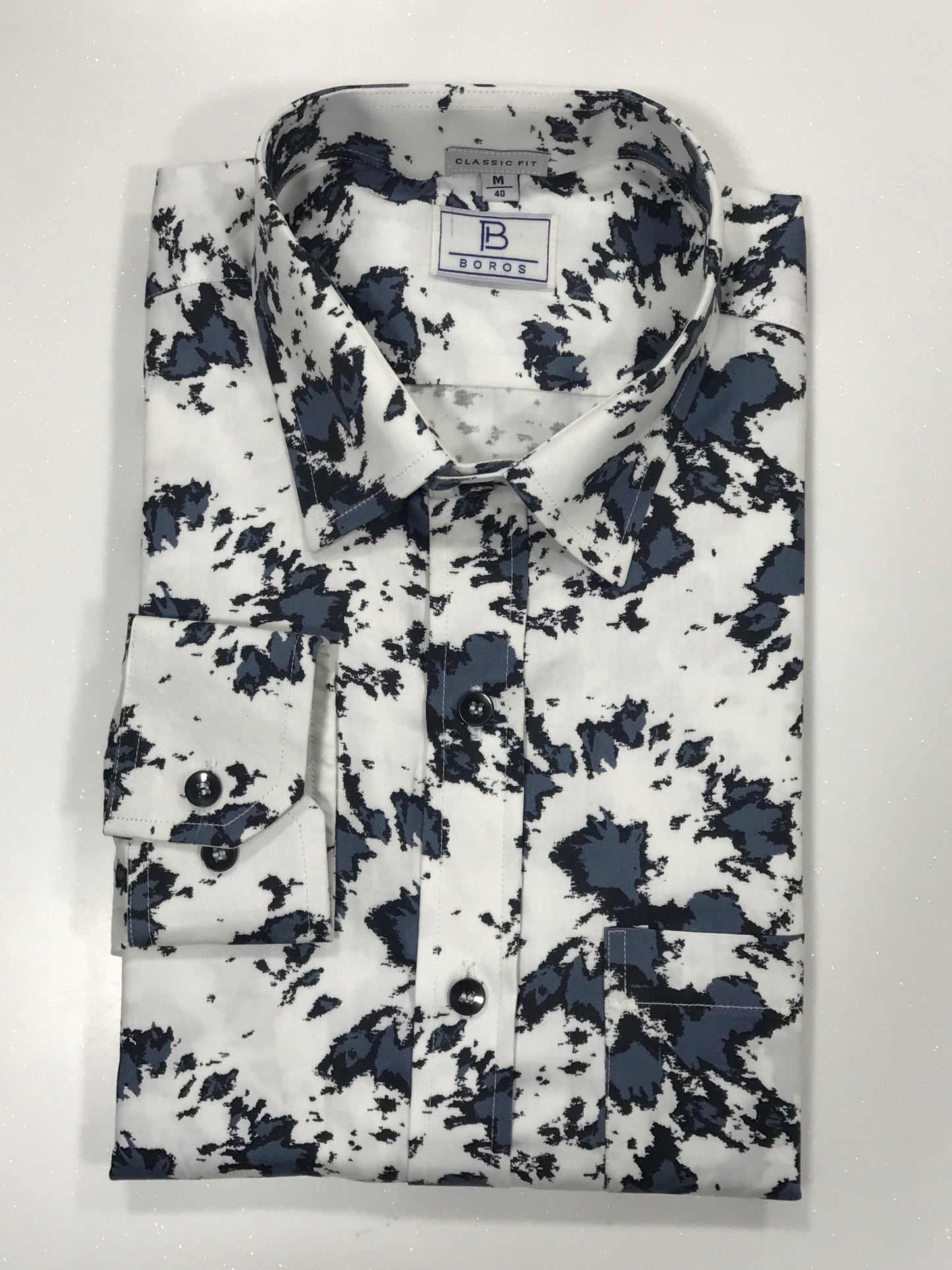 Grey Black Printed Shirt