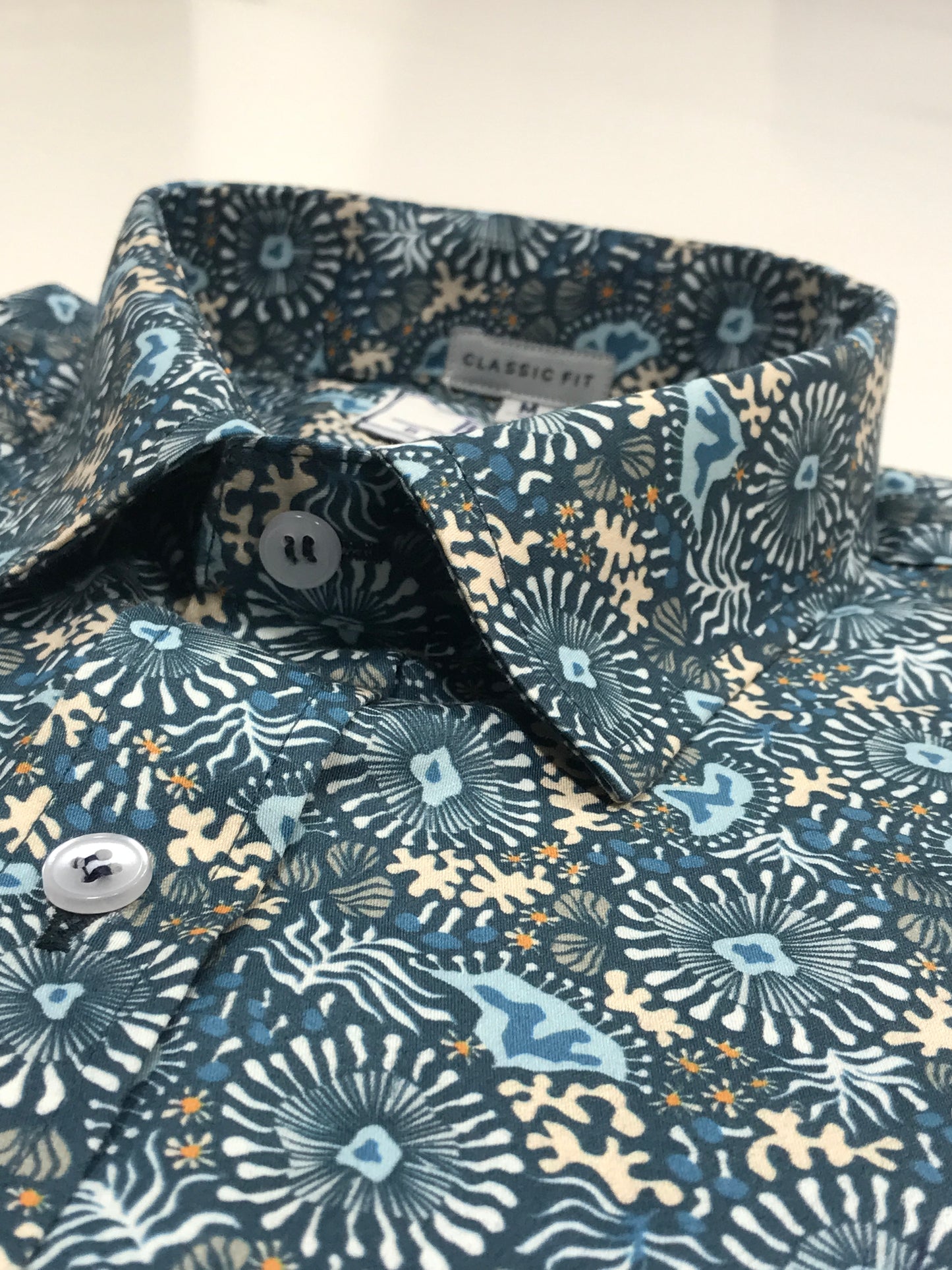 Blue Abstract Printed Shirt