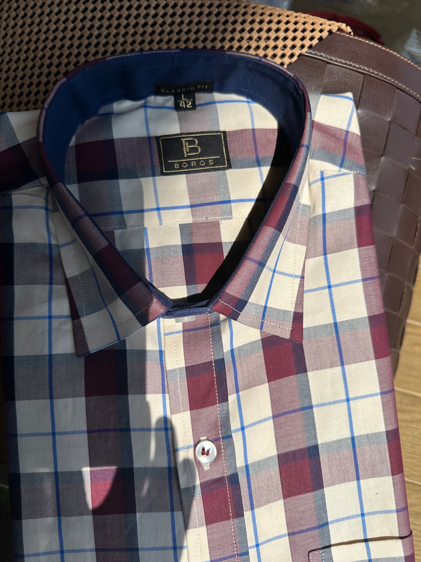 Blue Red Checks Shirt
