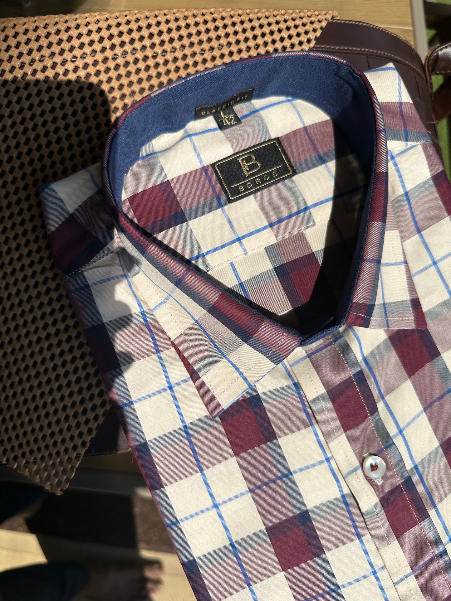 Blue Red Checks Shirt