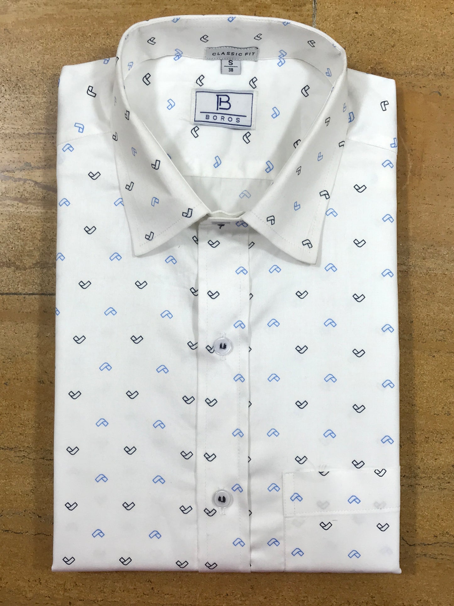 Dark Light Blue Arrow Shirt