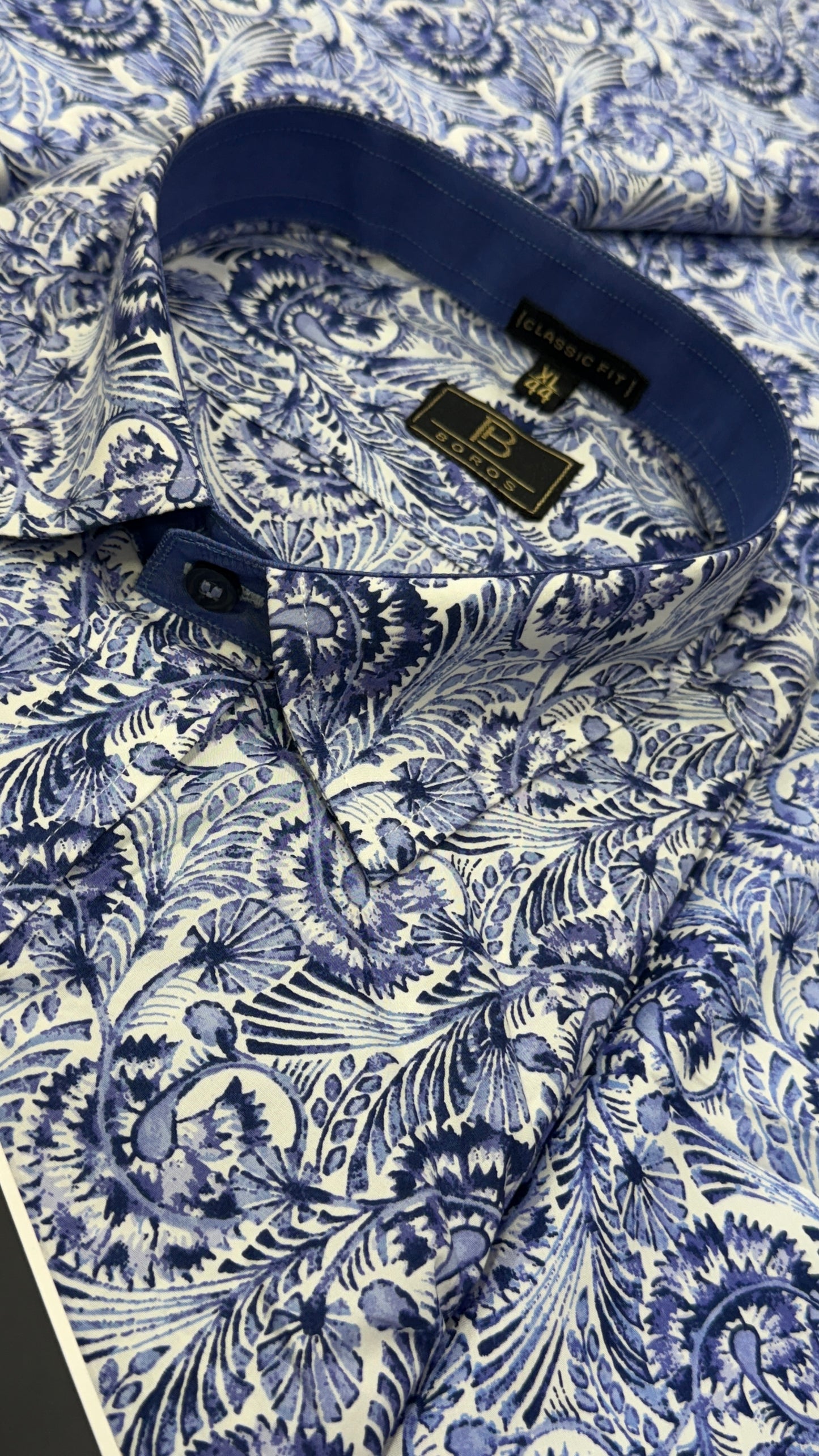 Chess Blue Print Shirt