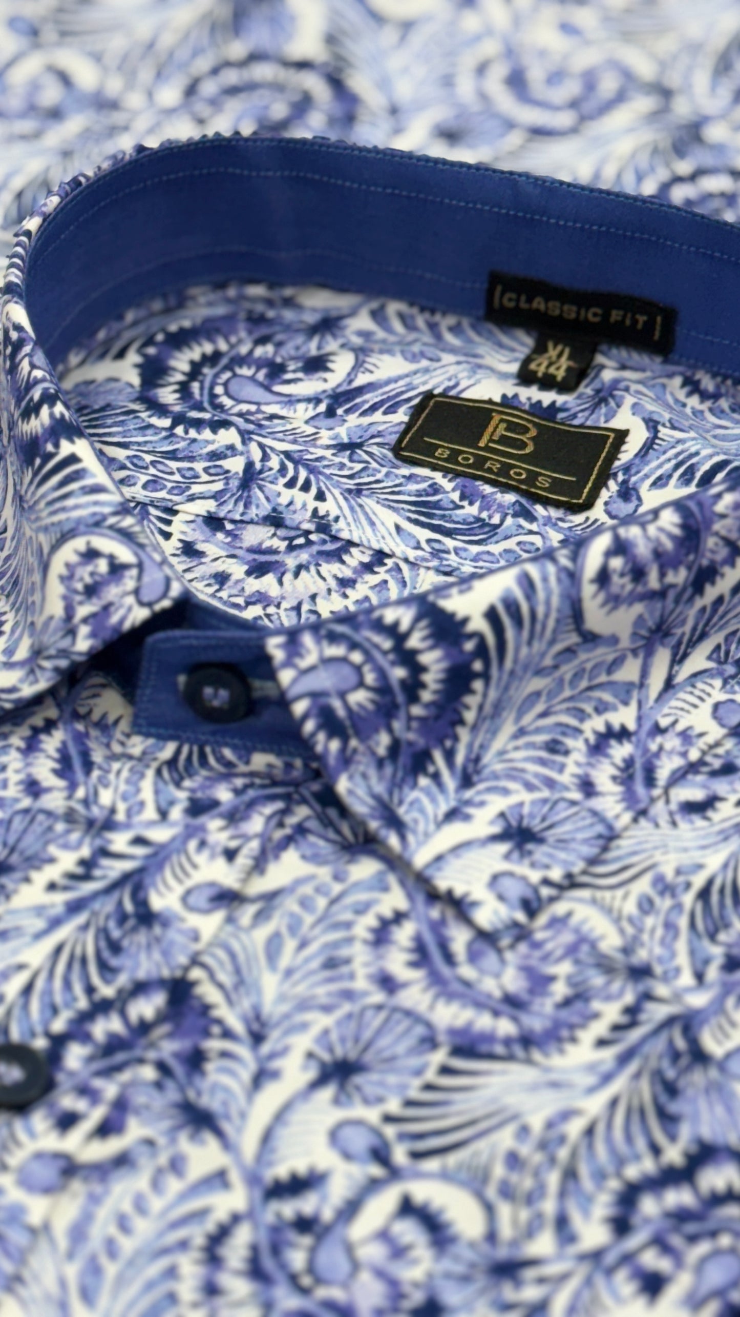 Chess Blue Print Shirt