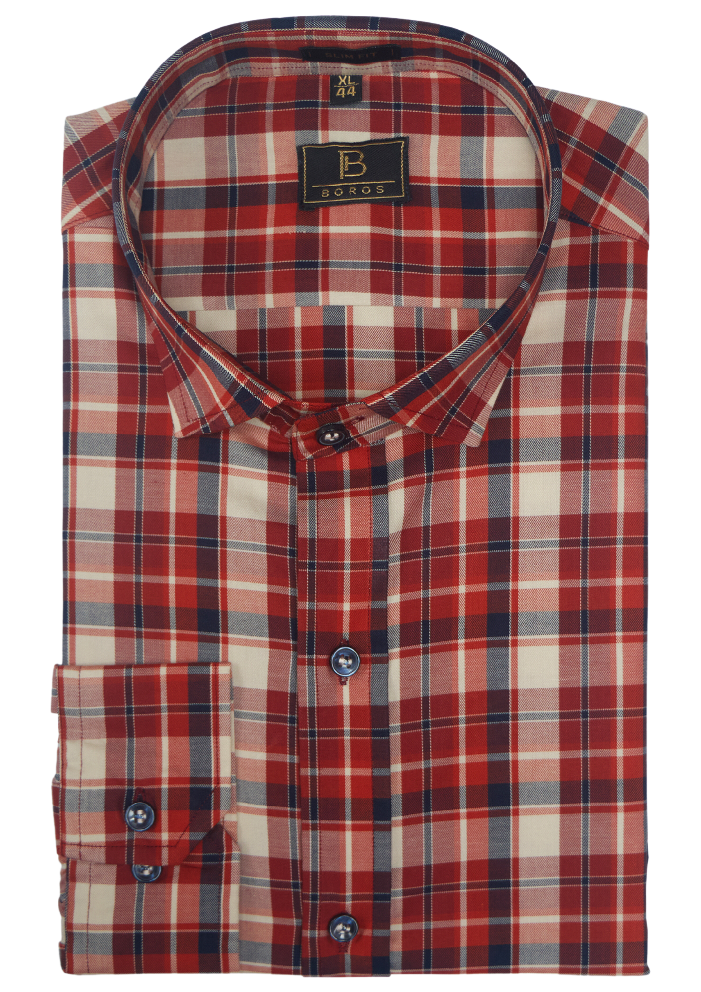 Spice Orange Plaid Shirt