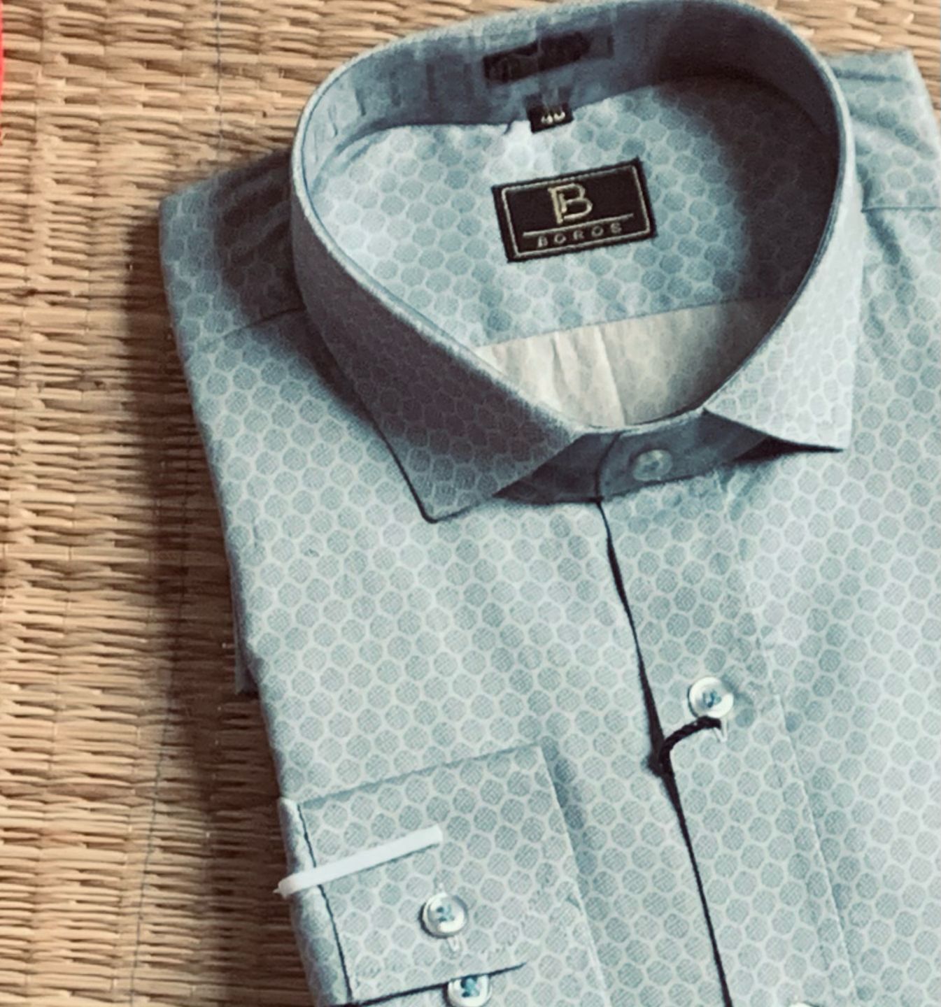 Honeycomb Blue Shirt