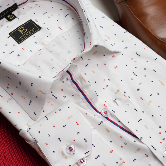 Cotton Geometric Shirt