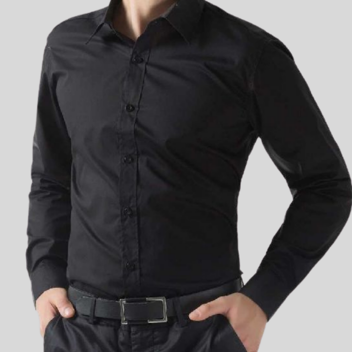 Black Solid Shirt