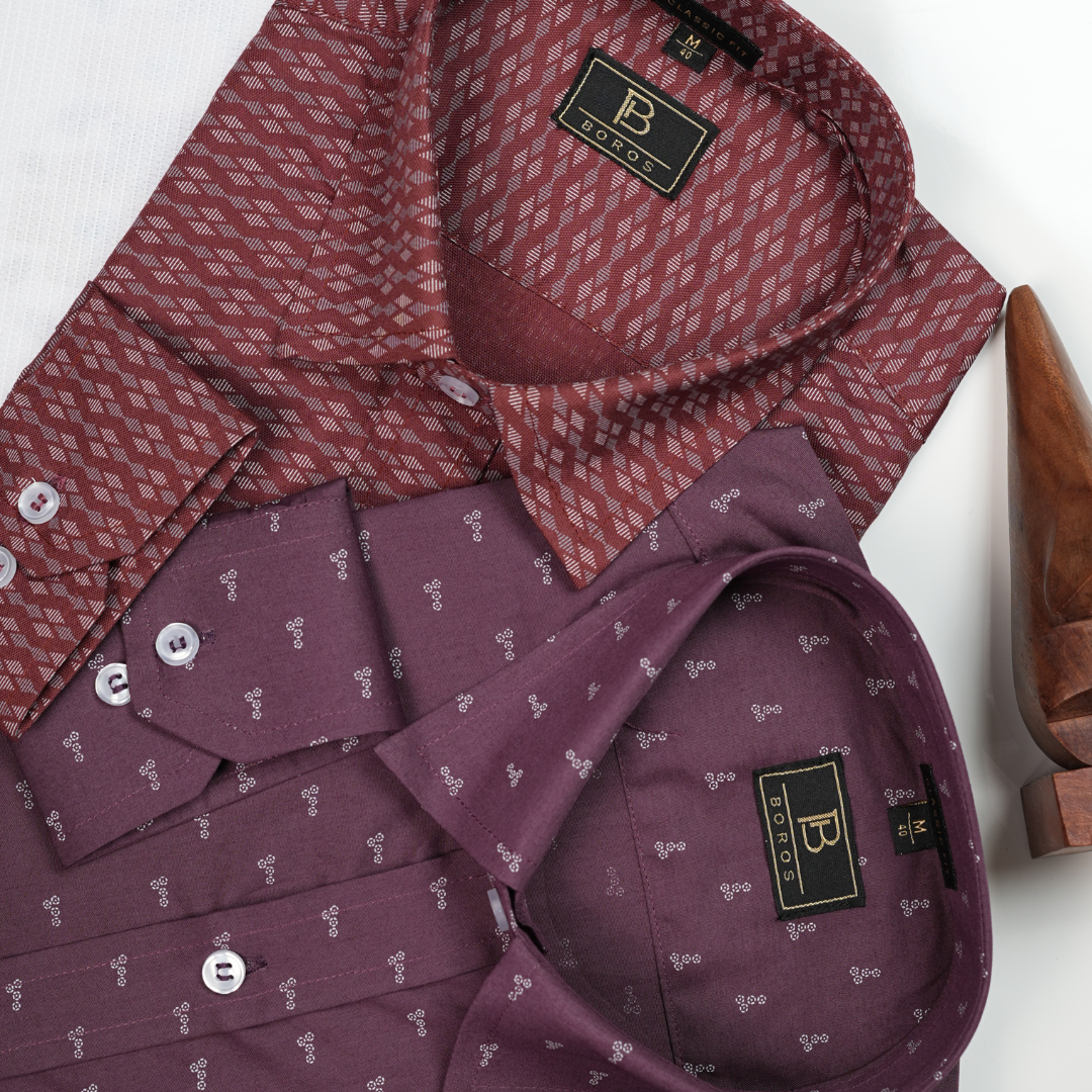 Polaris Maoon Printed Shirt