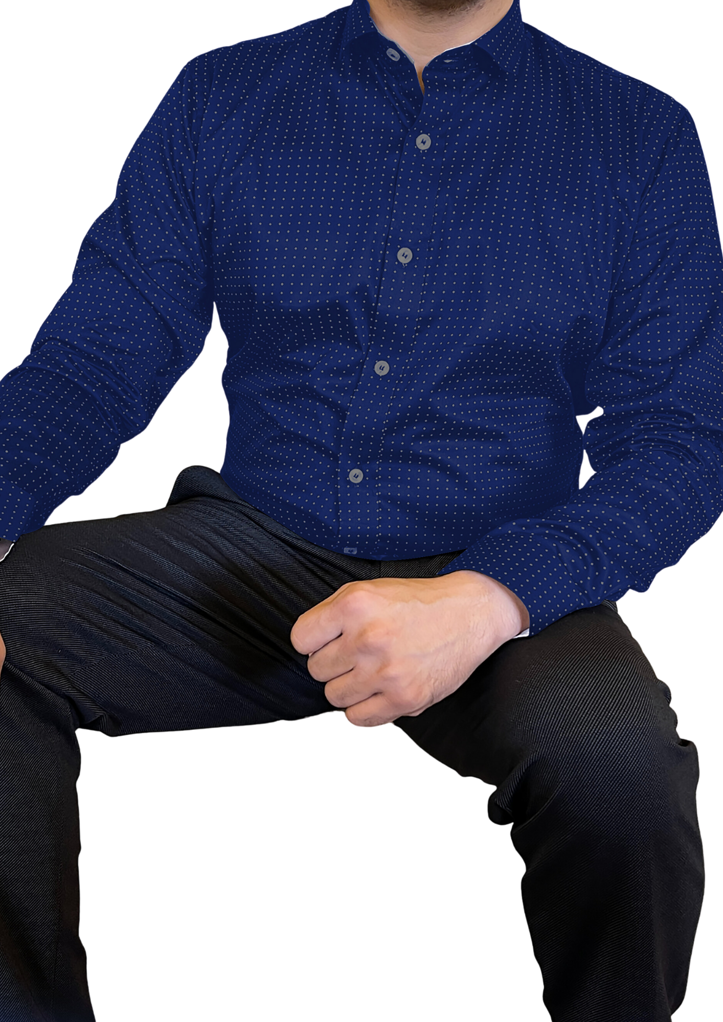 Futurstic Navy Blue Shirt