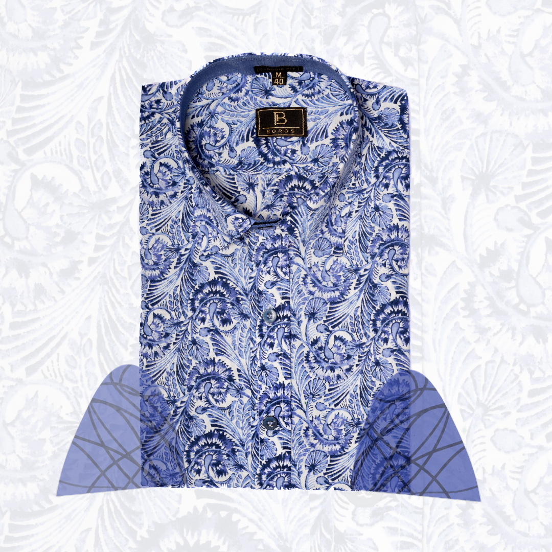 Chess Blue Print Shirt