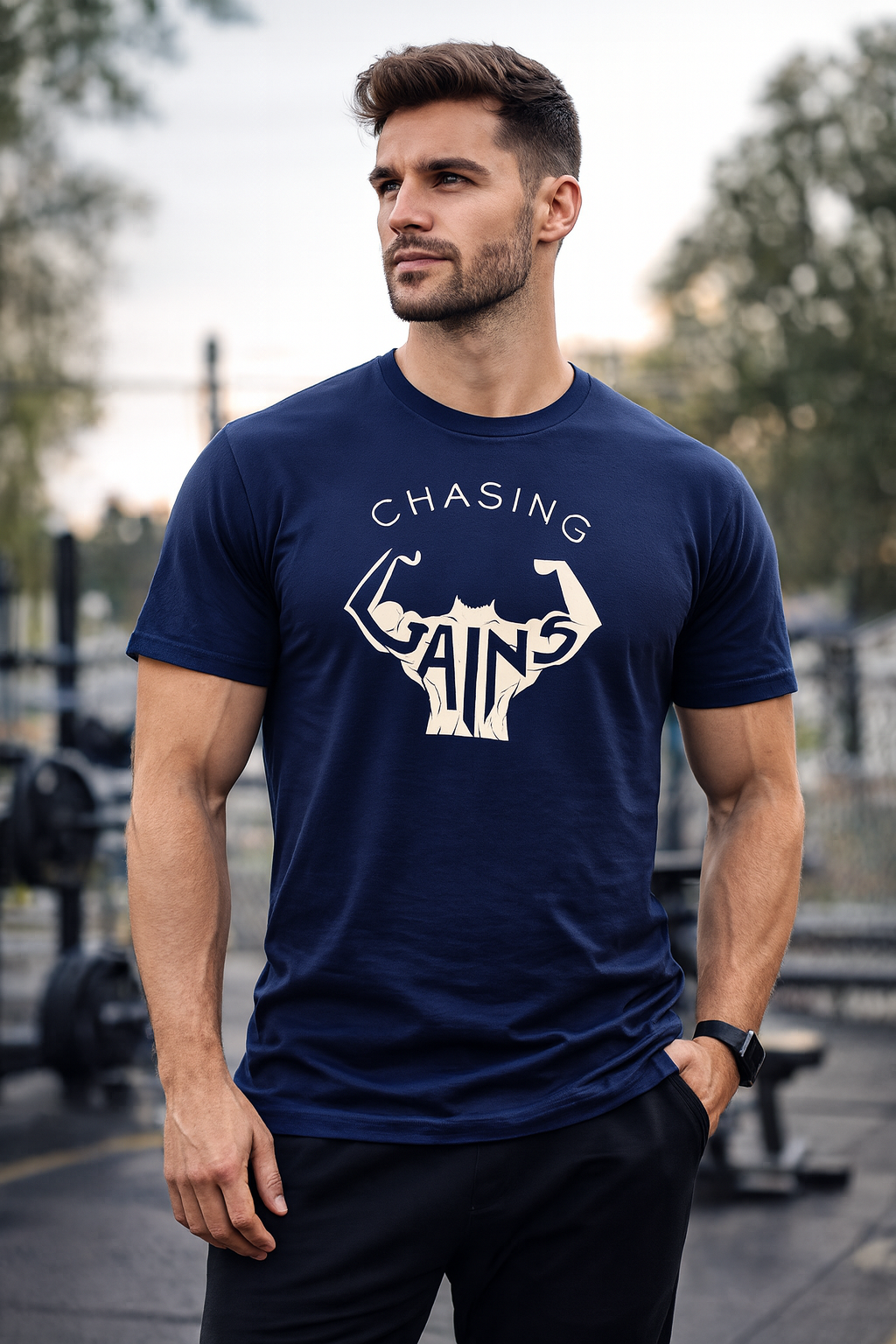 Gym Chasing Gains T Shirts