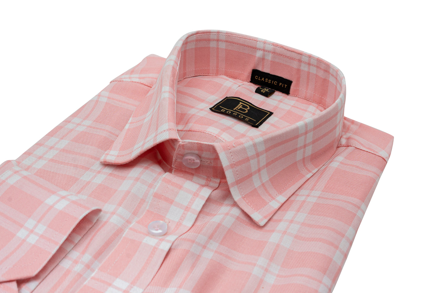 Pink & White Checks Shirts