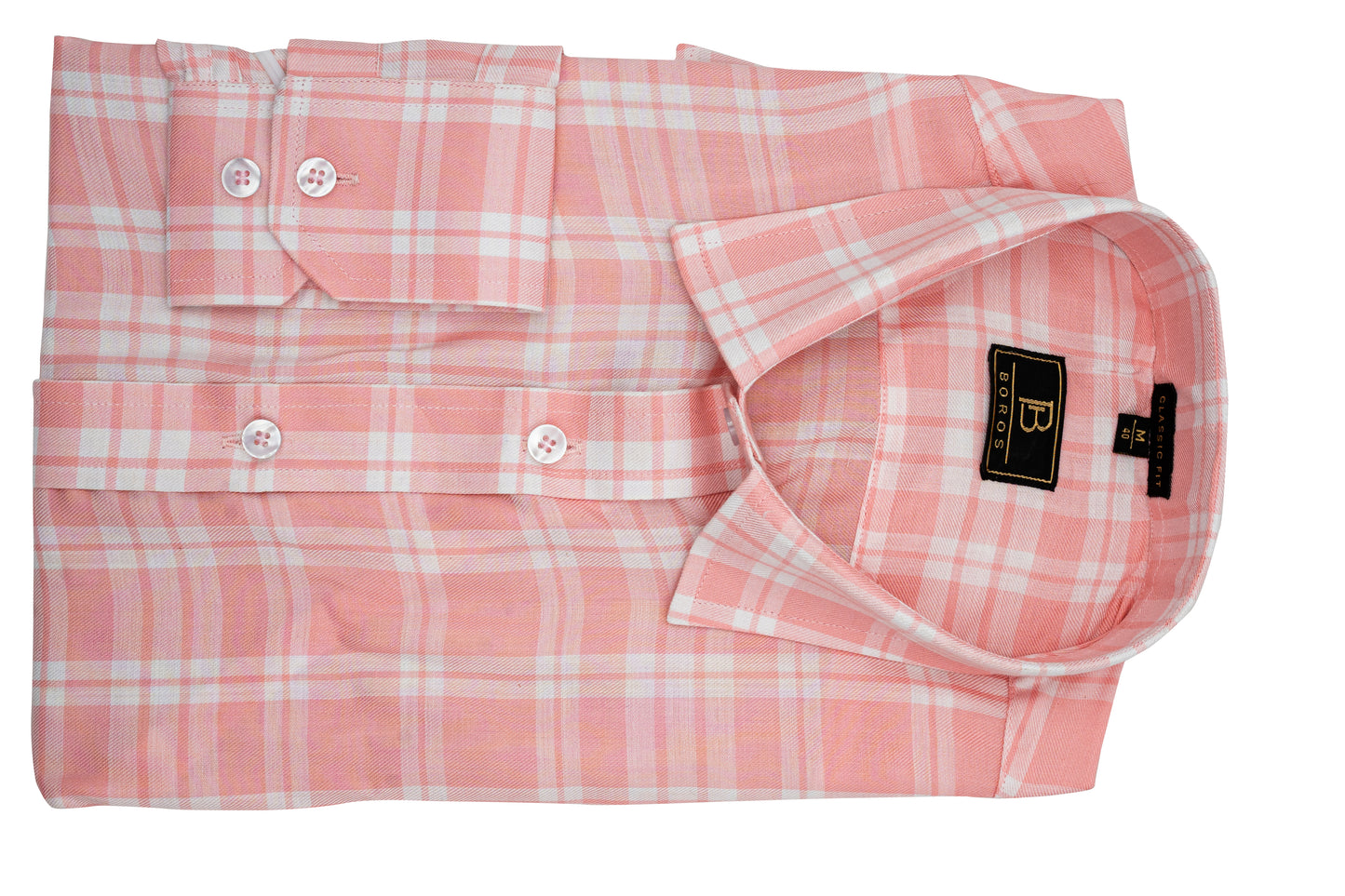 Pink & White Checks Shirts