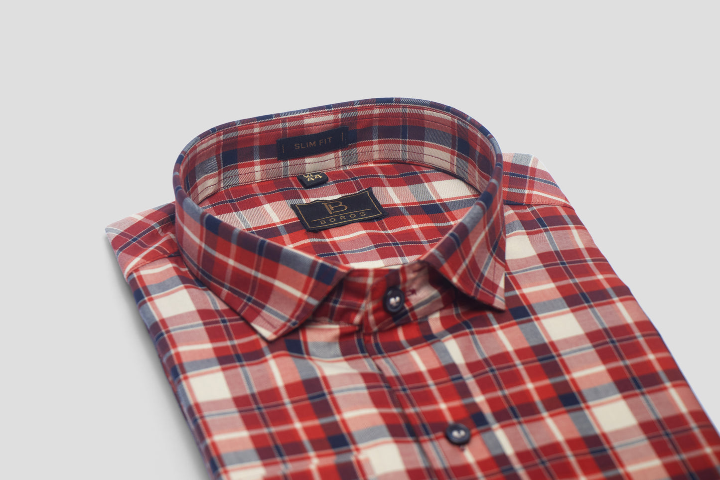 Spice Orange Plaid Shirt