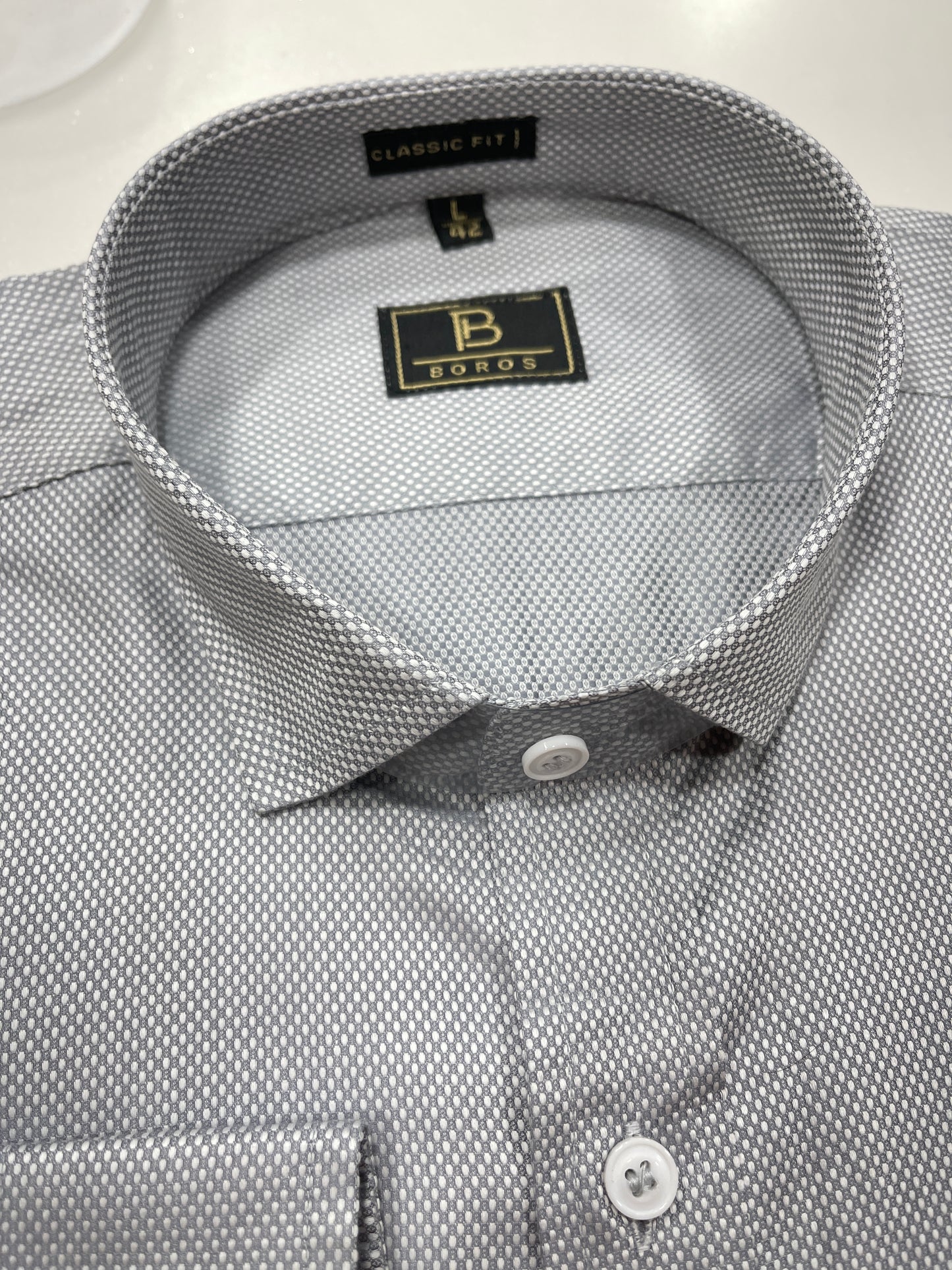 Icon Grey Dobby Shirt