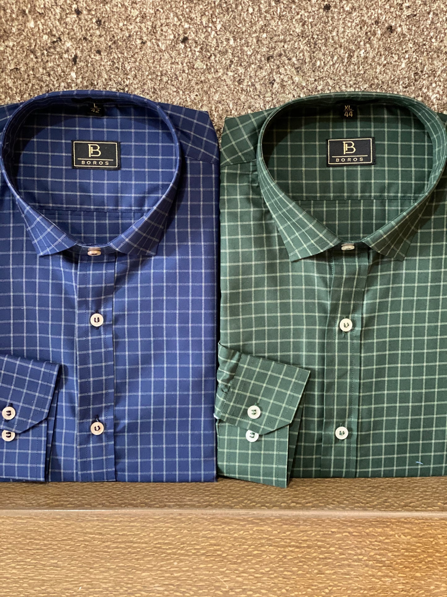 Deep Blue Grid Shirt
