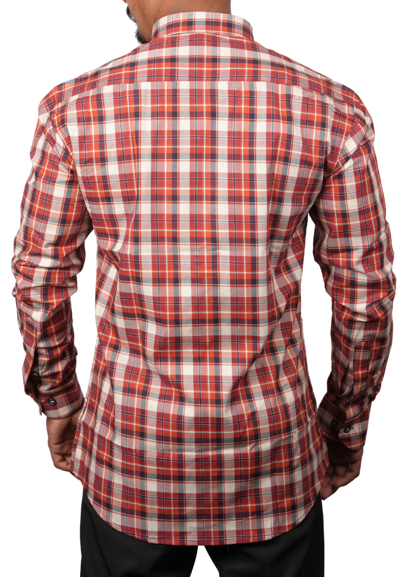 Spice Orange Plaid Shirt