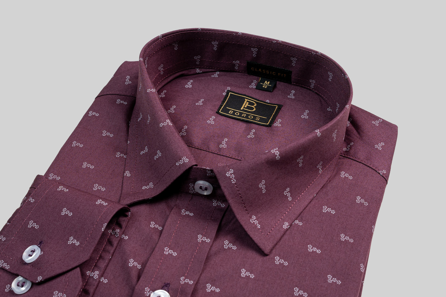 Polaris Maoon Printed Shirt