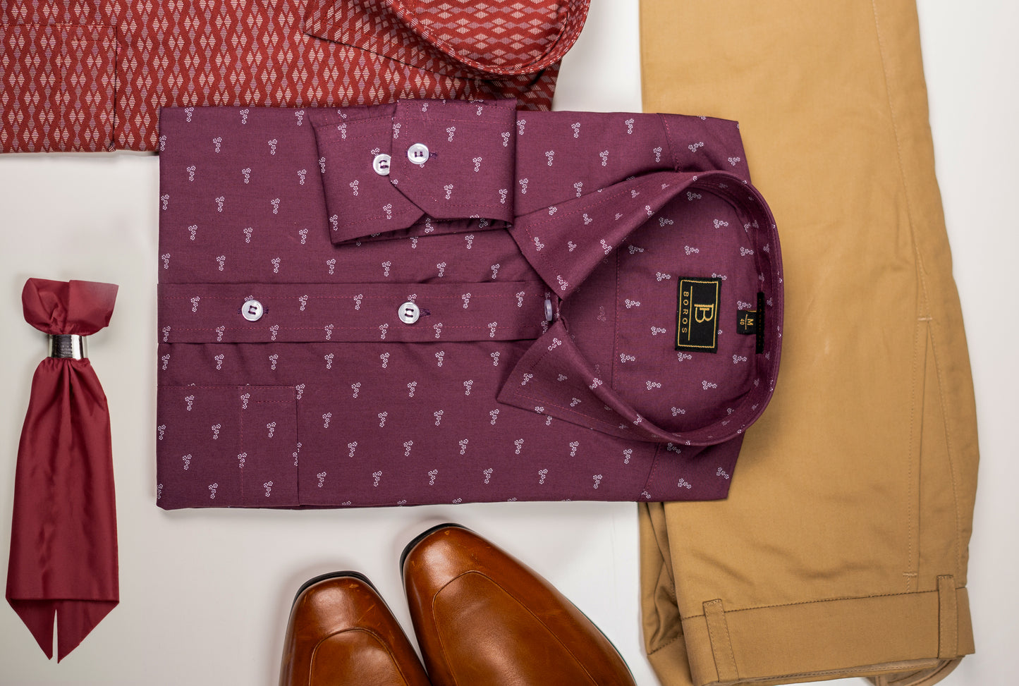 Polaris Maoon Printed Shirt