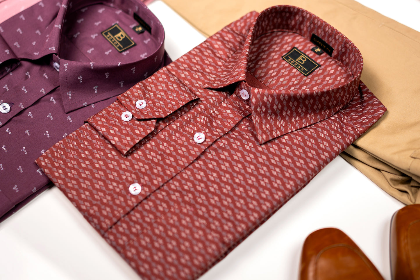 Polaris Maoon Printed Shirt