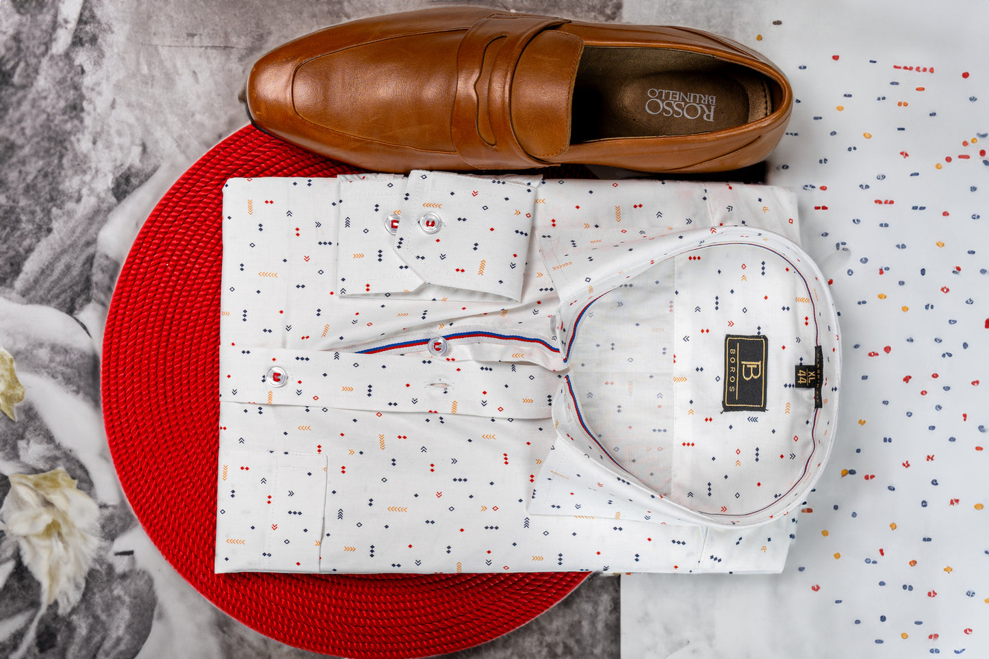 Cotton Geometric Shirt