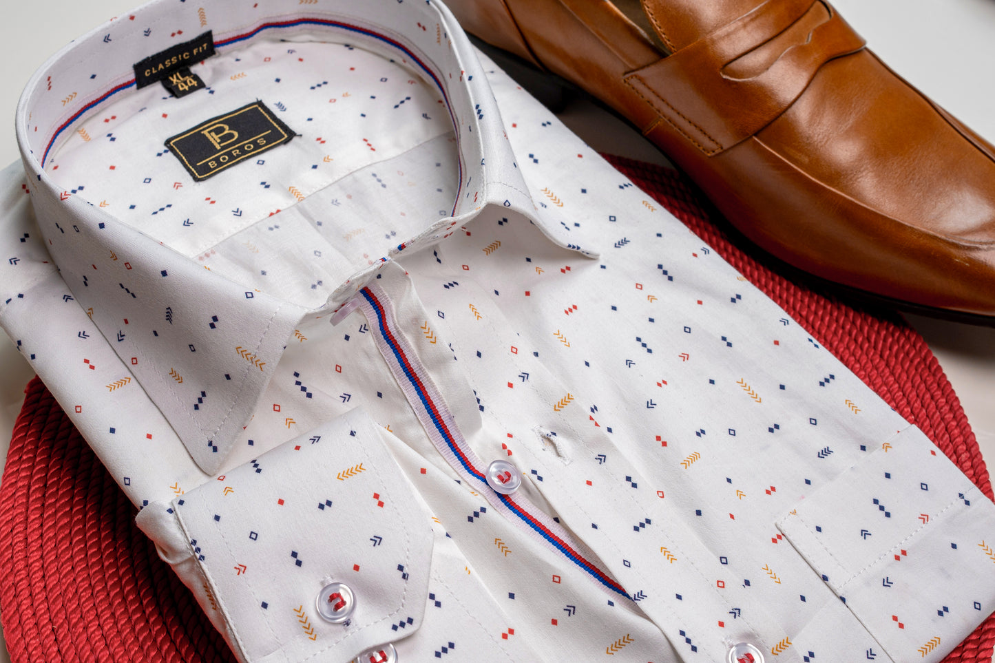 Cotton Geometric Shirt