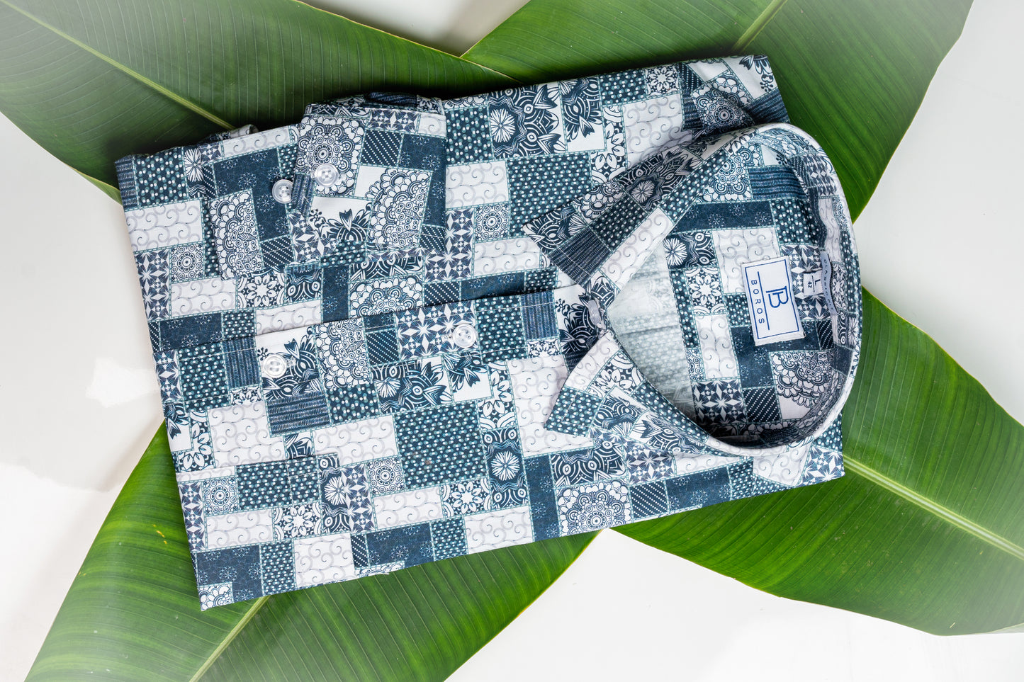 Rotomac Blue Printed Shirt