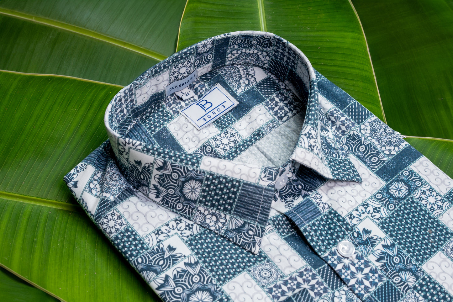 Rotomac Blue Printed Shirt