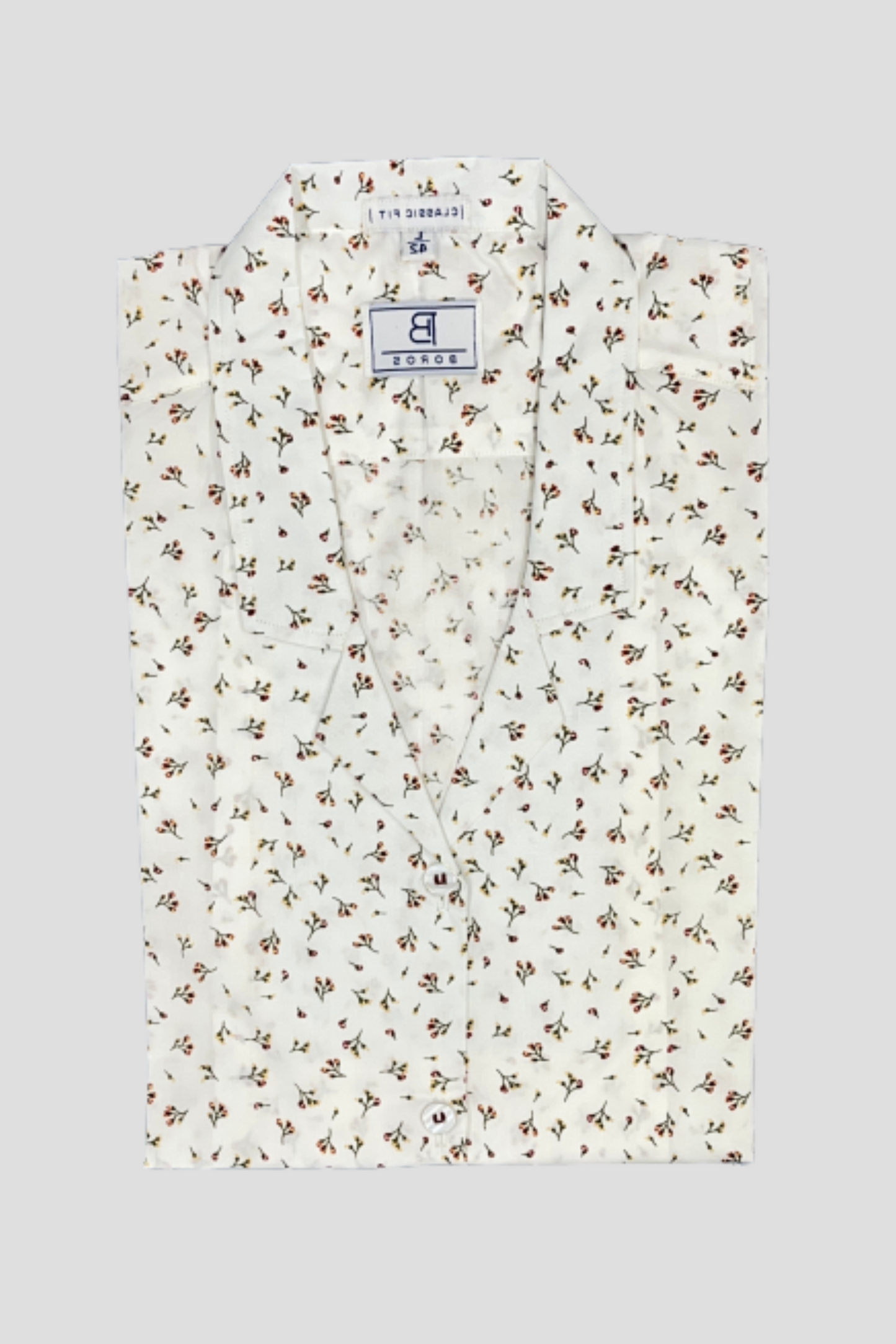 Ice White Floral Shirt