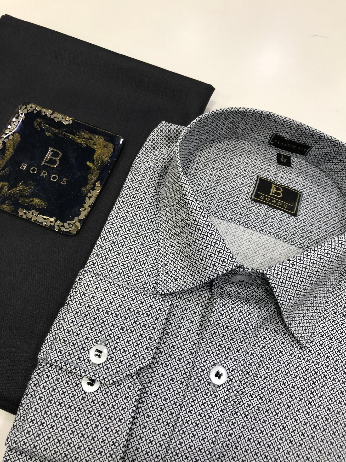 Caribean Blue Print Shirt