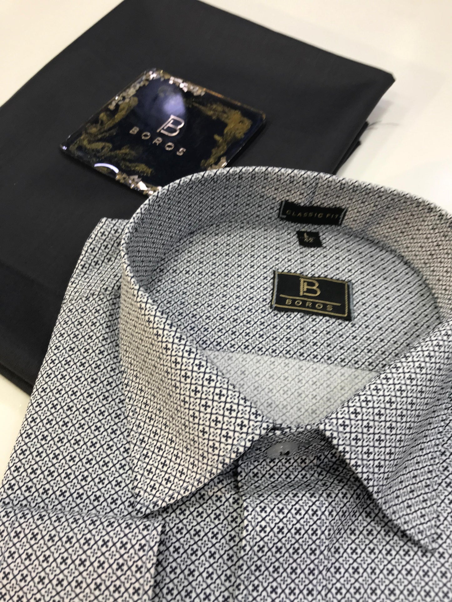 Caribean Blue Print Shirt