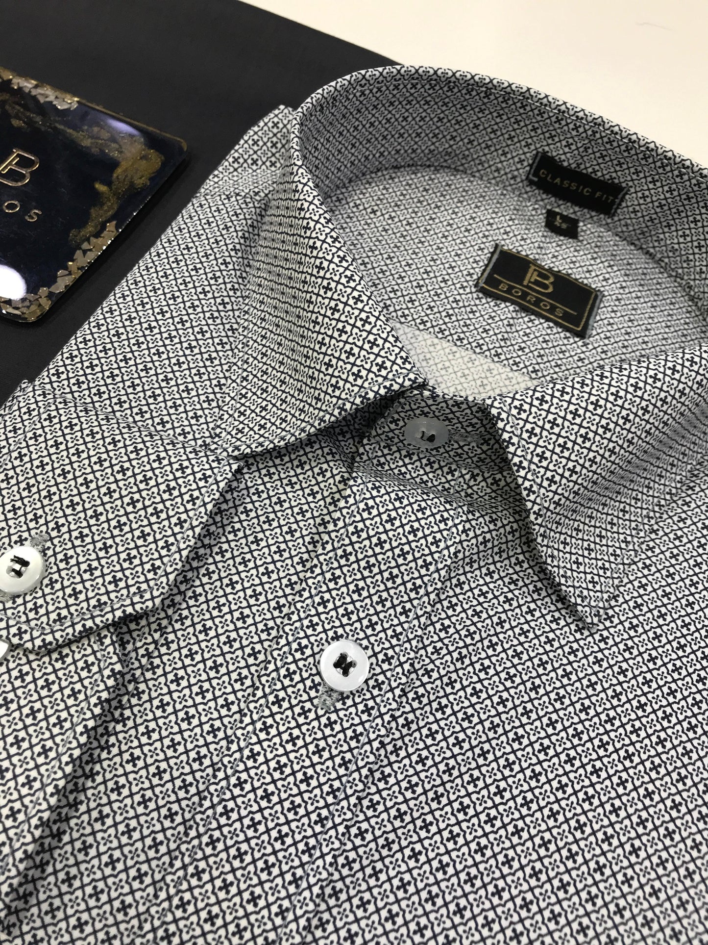 Caribean Blue Print Shirt