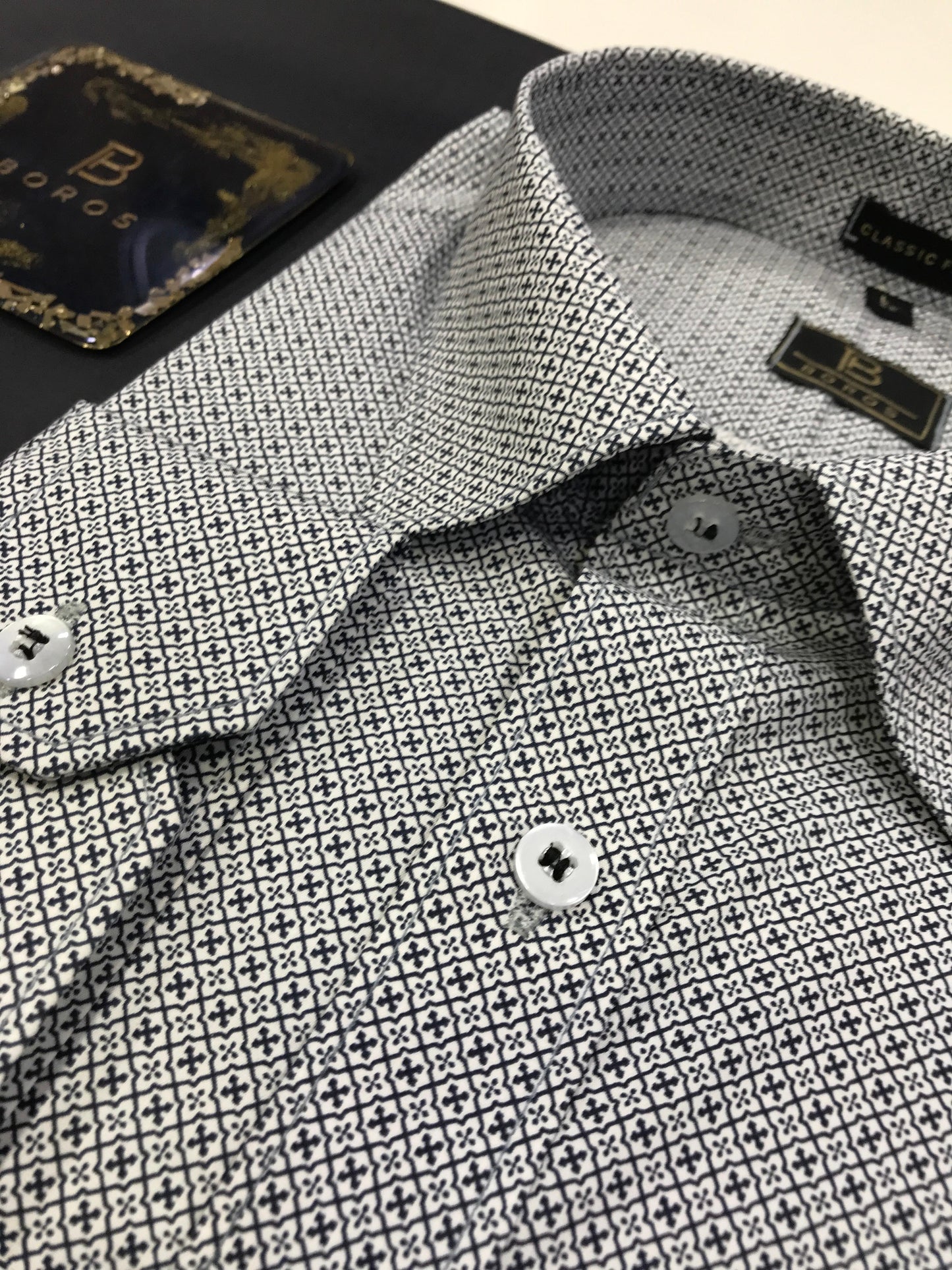 Caribean Blue Print Shirt