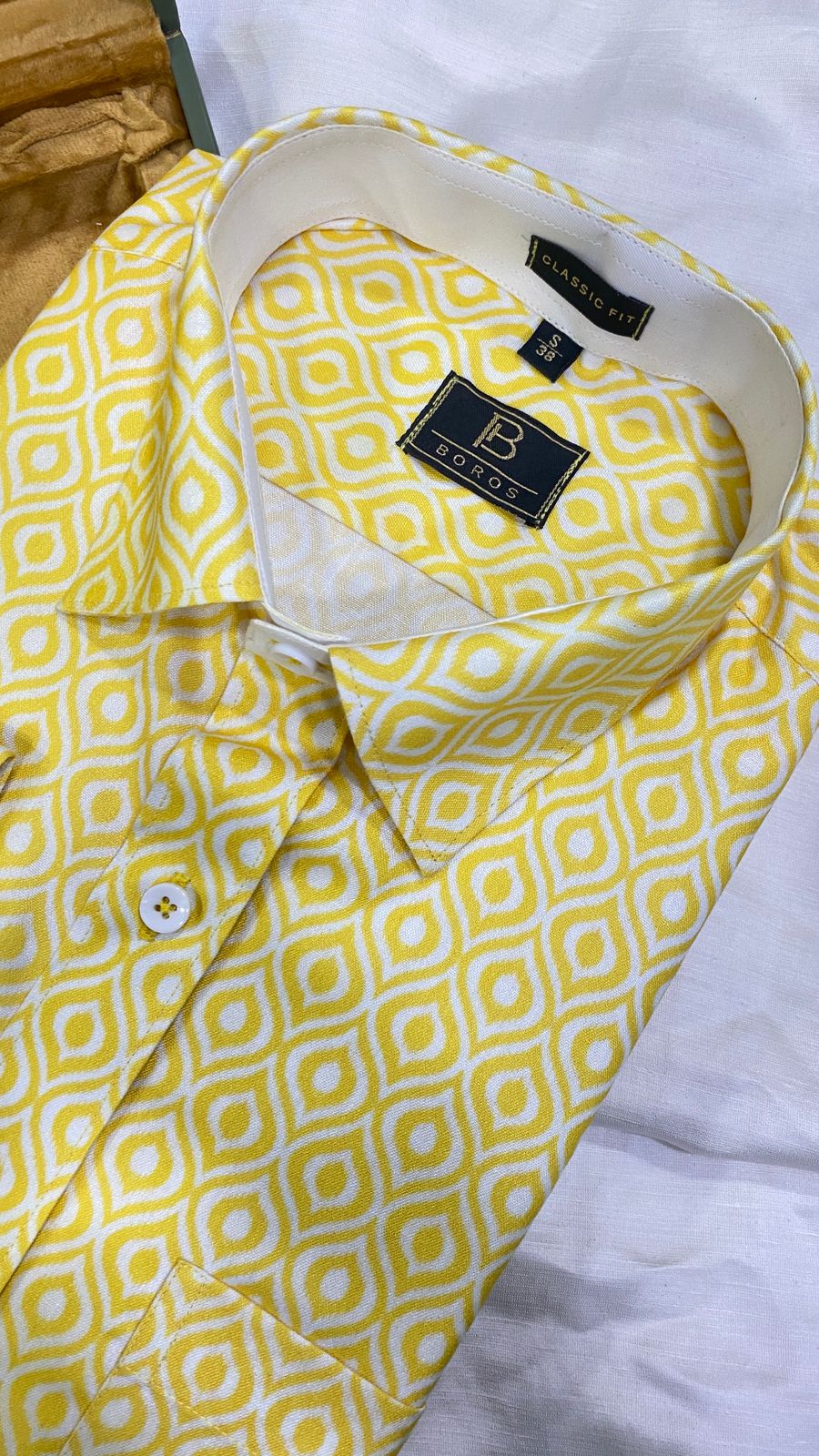 Yellow Polka Dot Shirt