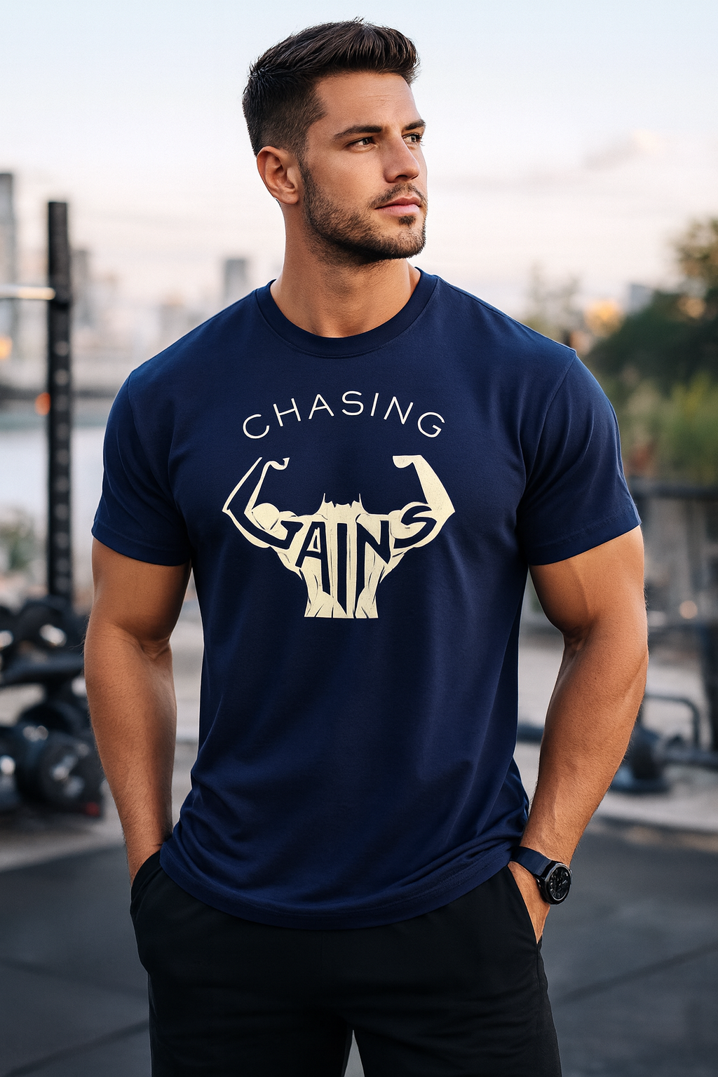 Gym Chasing Gains T Shirts