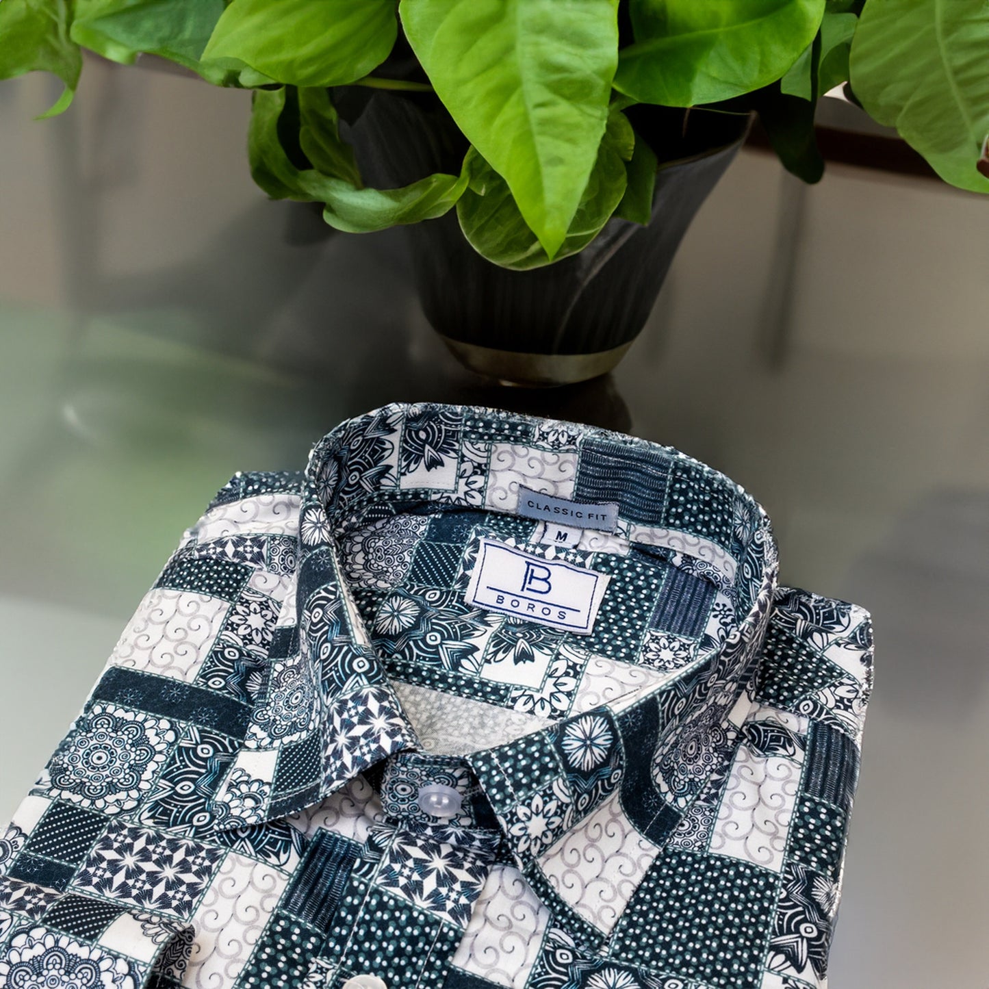 Rotomac Blue Printed Shirt