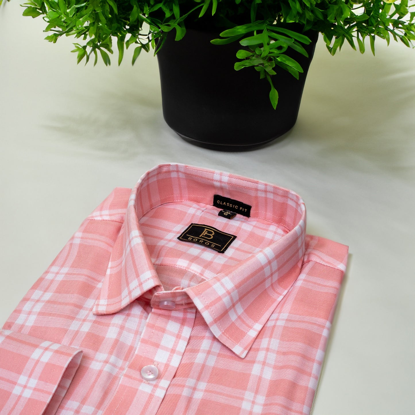Pink & White Checks Shirts