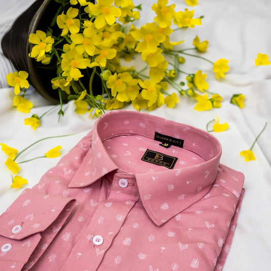 Punch Pink printed shirt